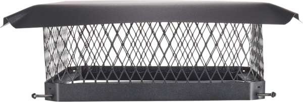 Shelter 18" x 18" Single Flue Bolt-On Chimney Cap, Fully Assembled, Galvanized Steel